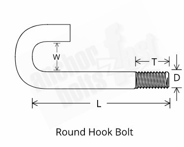 round hook bolt